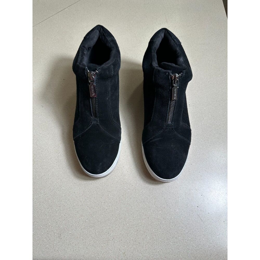 Blondo Women's Glenda Platform Wedge Black Suede Waterproof, Size 8
